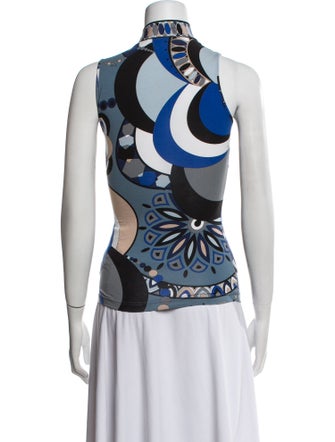 Emilio Pucci Printed Halterneck Top