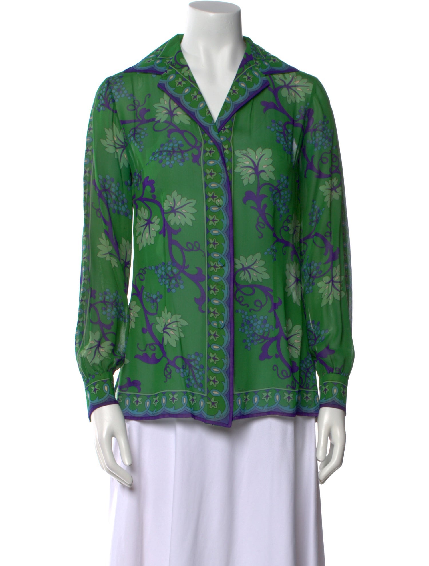 Emilio Pucci Vintage 1960's Button-Up Top