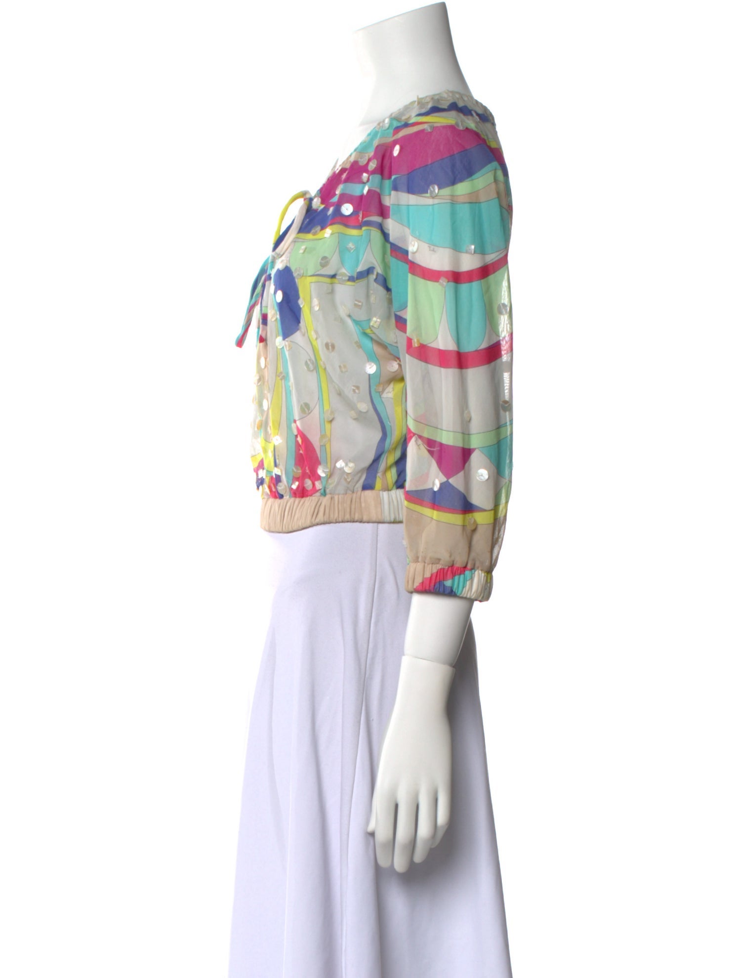Emilio Pucci Vintage 1990's Crop Top