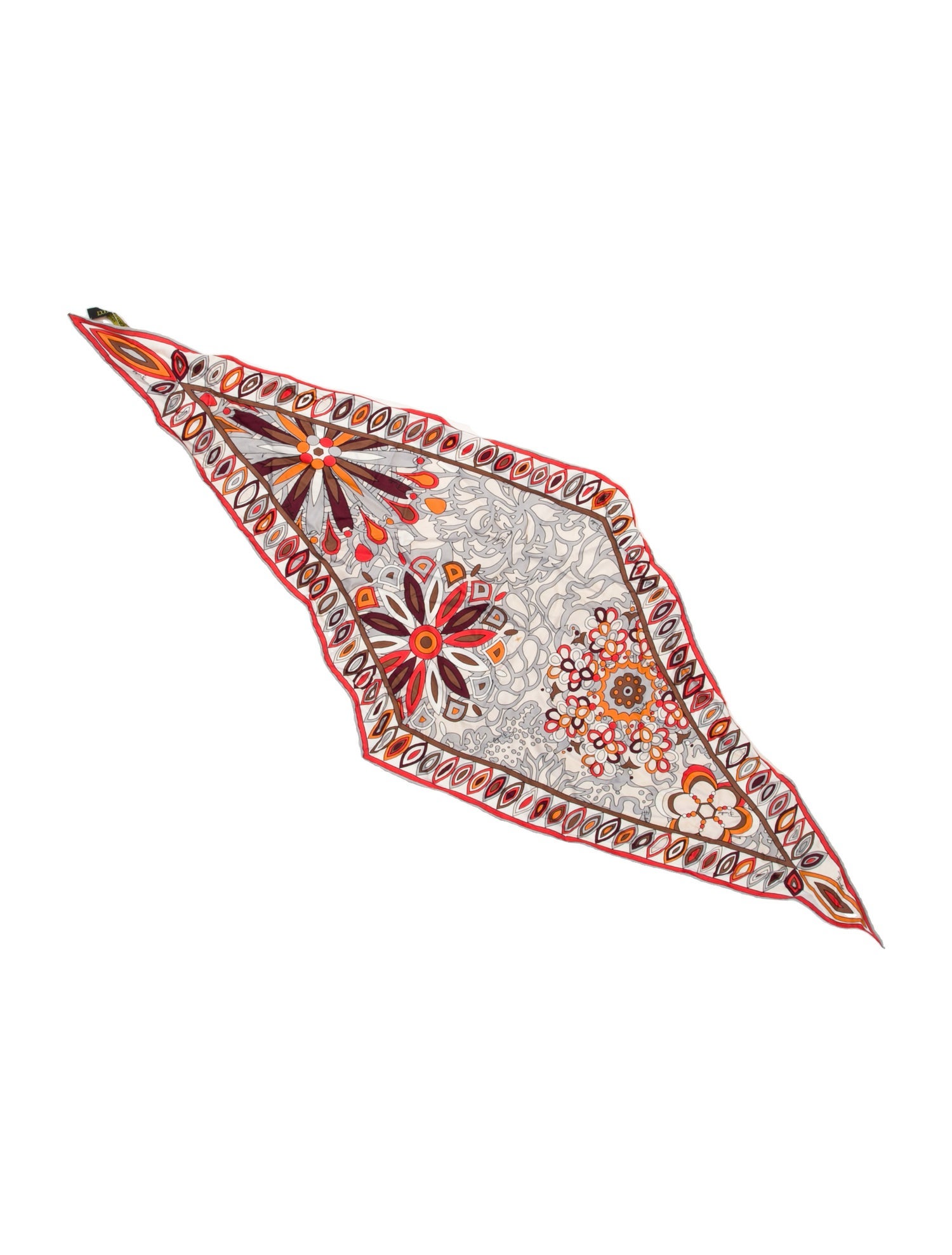 Emilio Pucci Silk Paisley Print Scarf
