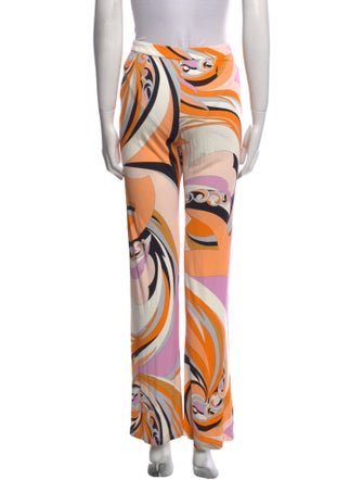Emilio Pucci Printed Wide Leg Pants