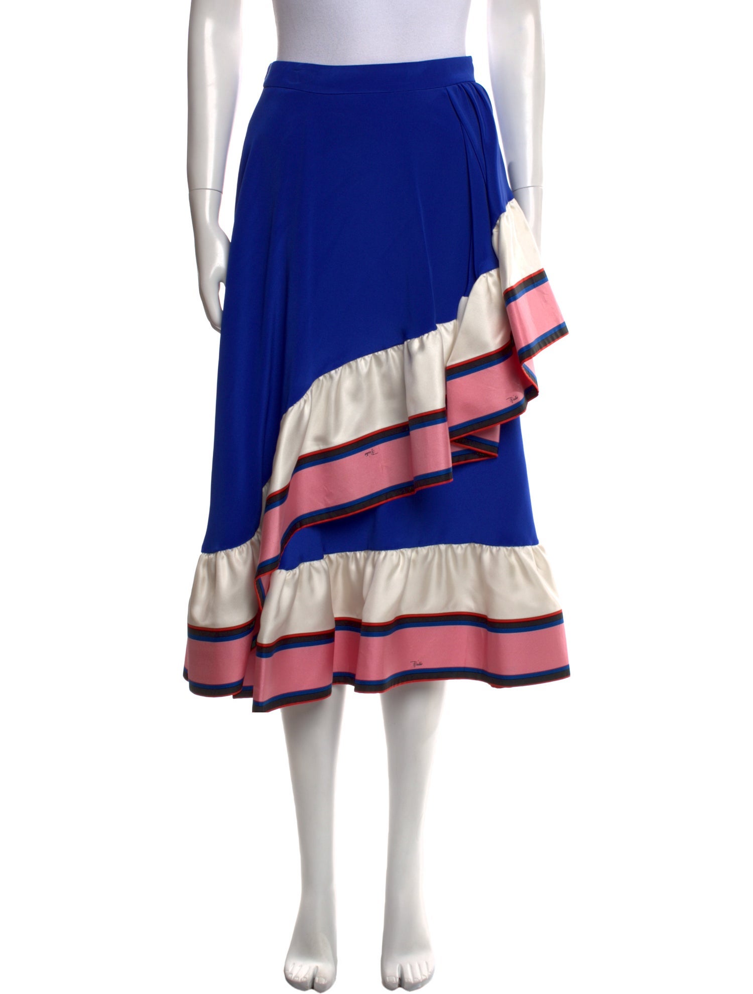 Emilio Pucci Silk Midi Length Skirt