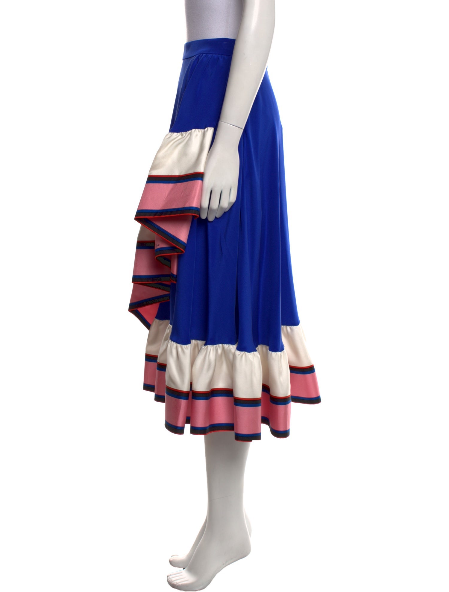 Emilio Pucci Silk Midi Length Skirt