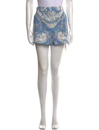 Emilio Pucci Floral Print Mini Shorts