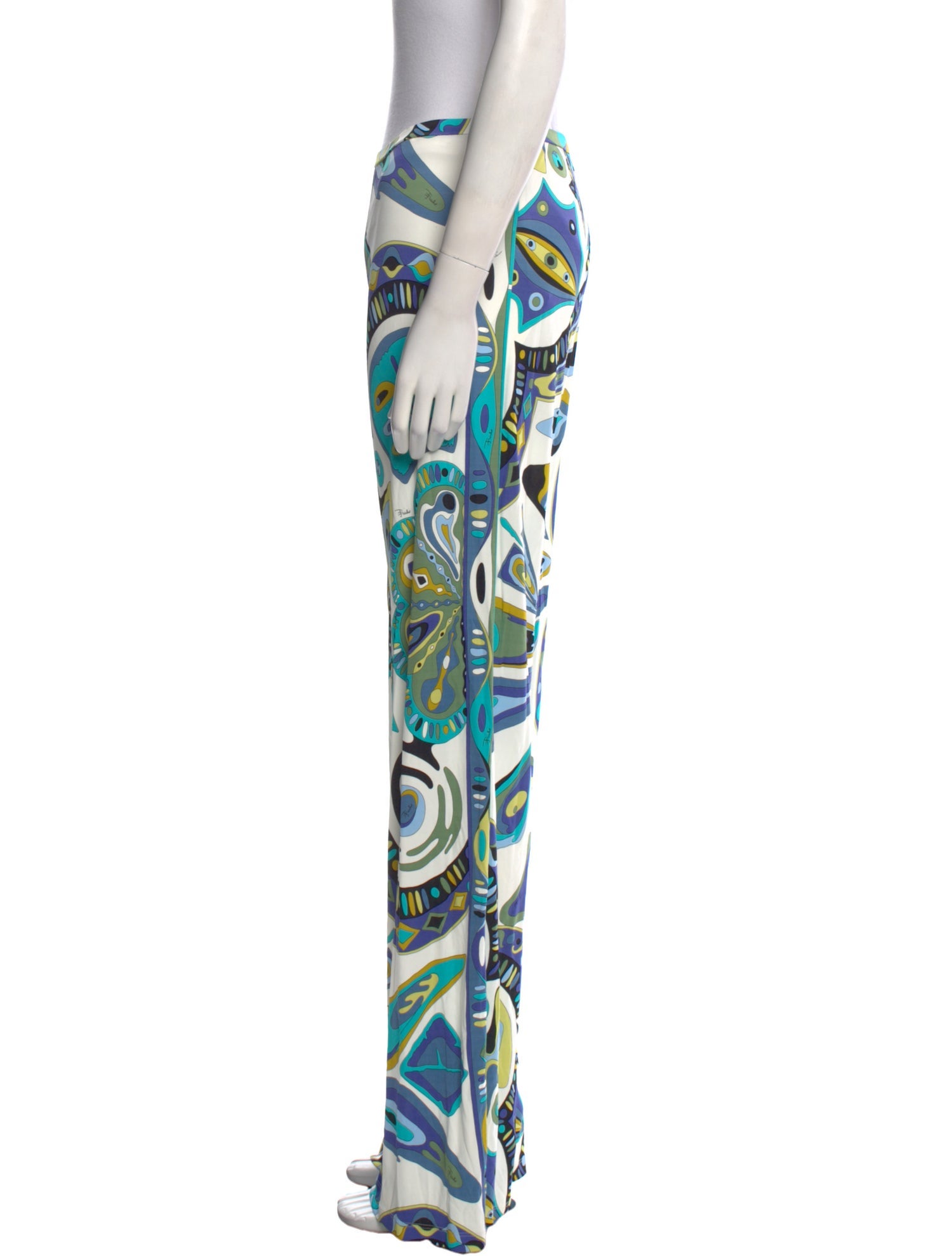 Emilio Pucci Printed Wide Leg Pants