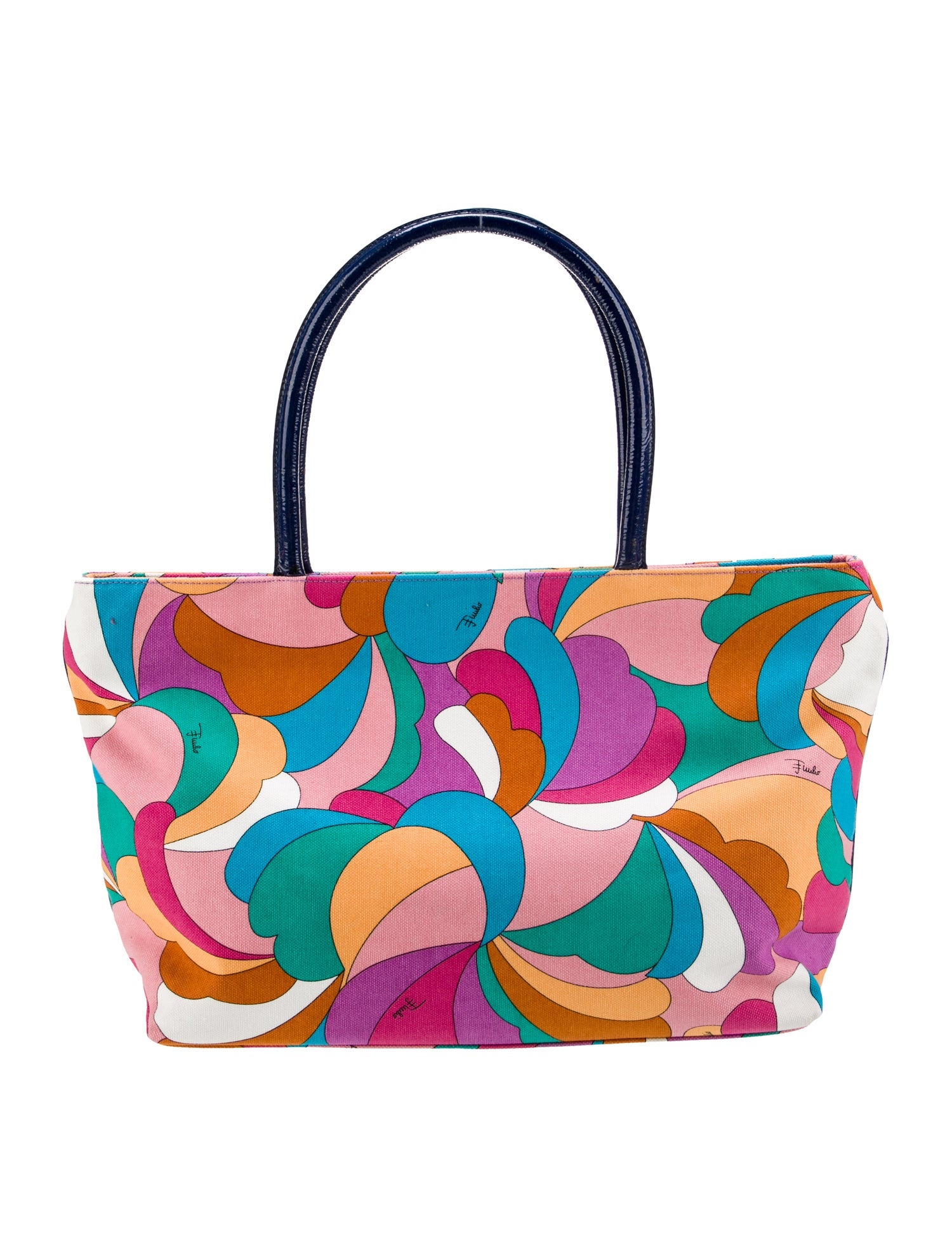 Emilio Pucci Canvas Shoulder Bag