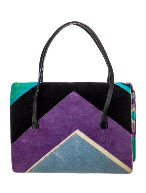 Emilio Pucci Velvet Top Handle Bag
