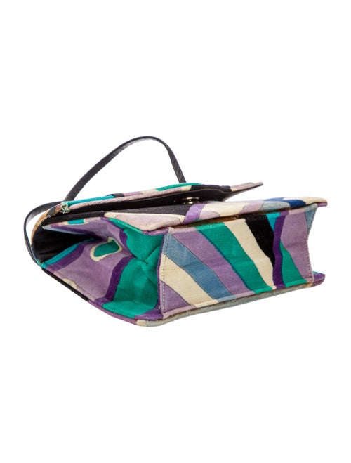 Emilio Pucci Velvet Top Handle Bag