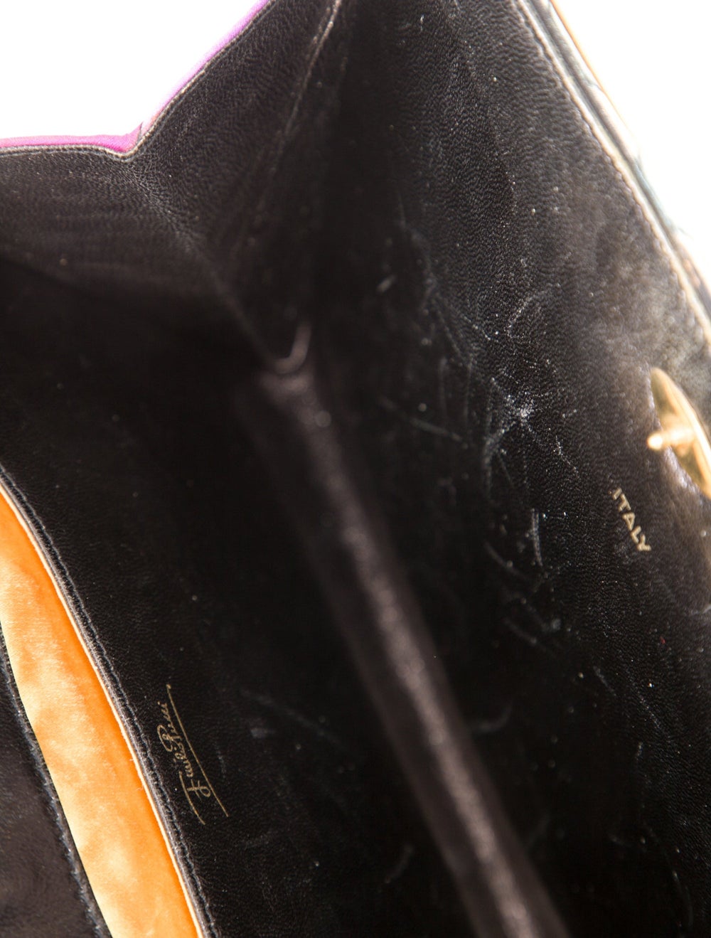 Emilio Pucci Top Handle Bag Printed Gold-Tone Har… - image 6