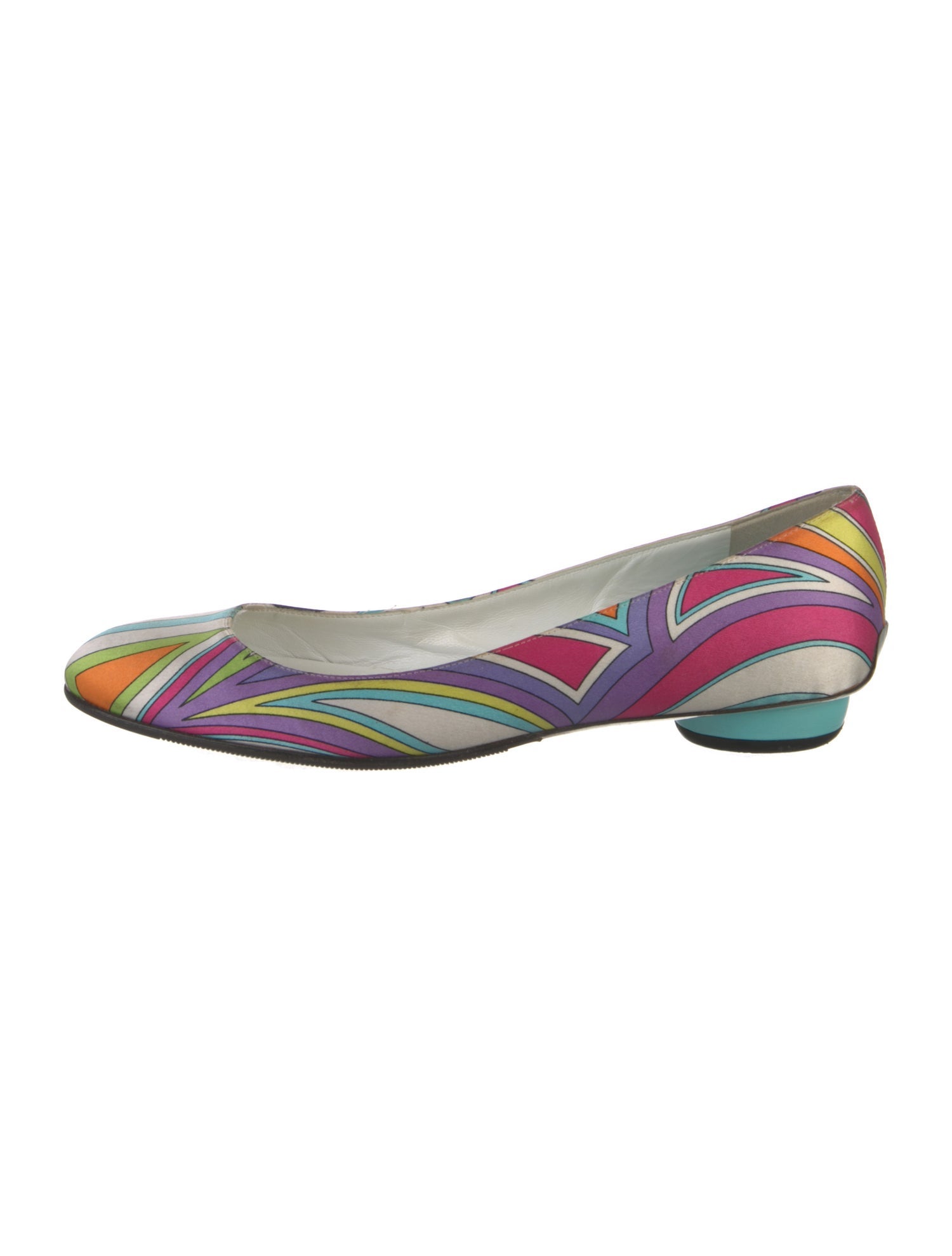 Emilio Pucci Silk Printed Flats