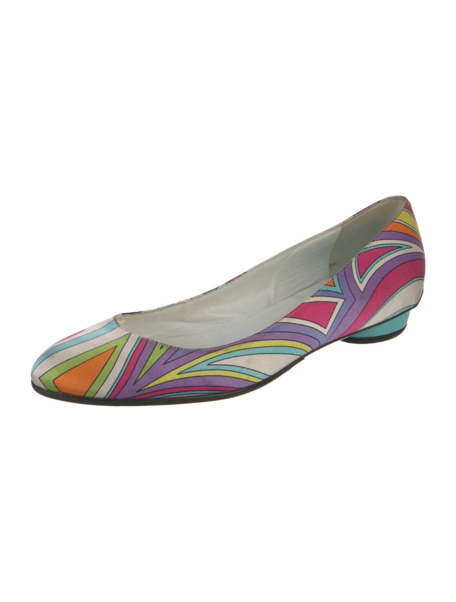 Emilio Pucci Silk Printed Flats
