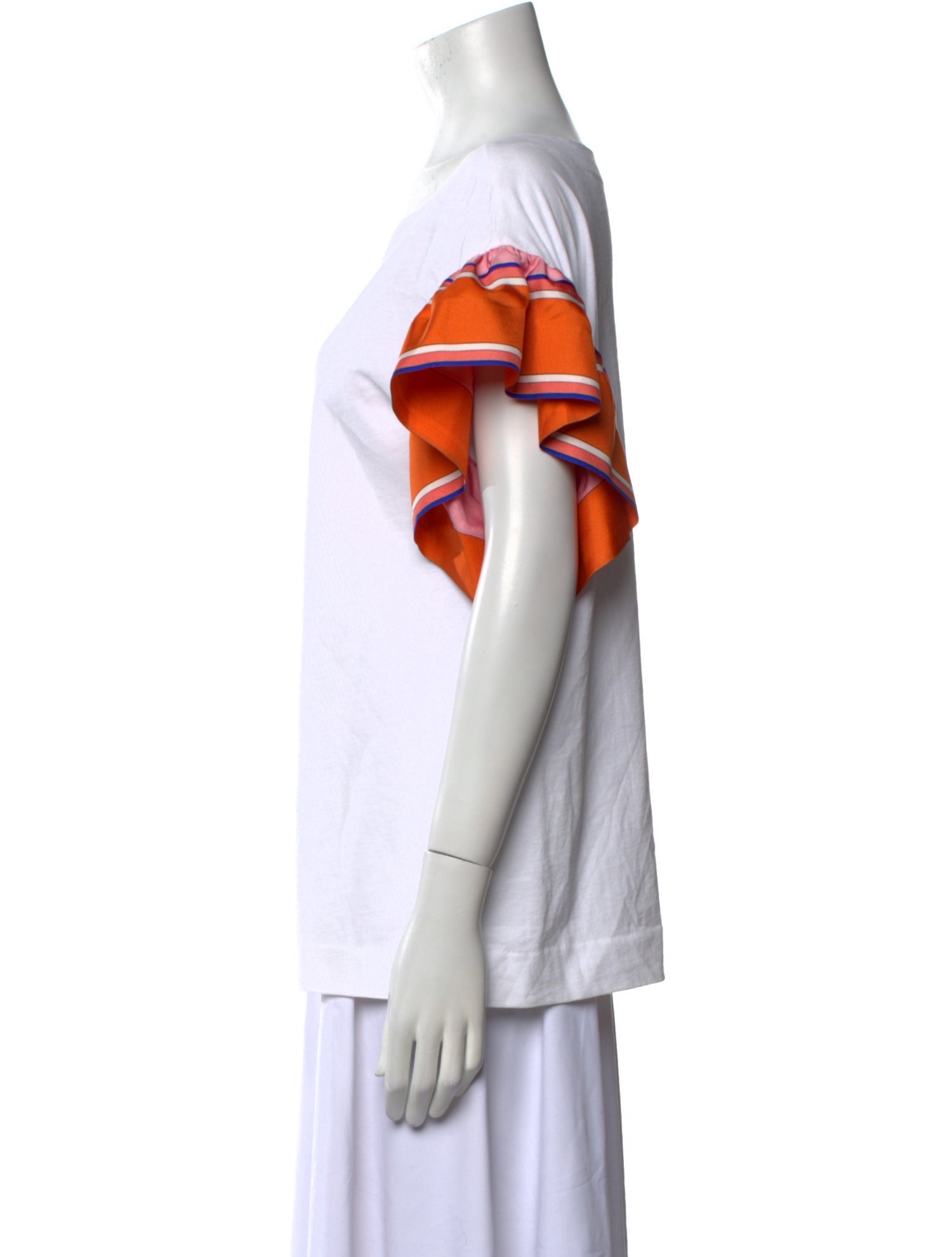 Emilio Pucci Printed Bateau Neckline T-Shirt