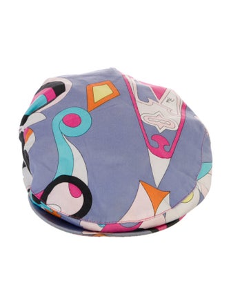 Emilio Pucci Pattern Print Newsboy Hat