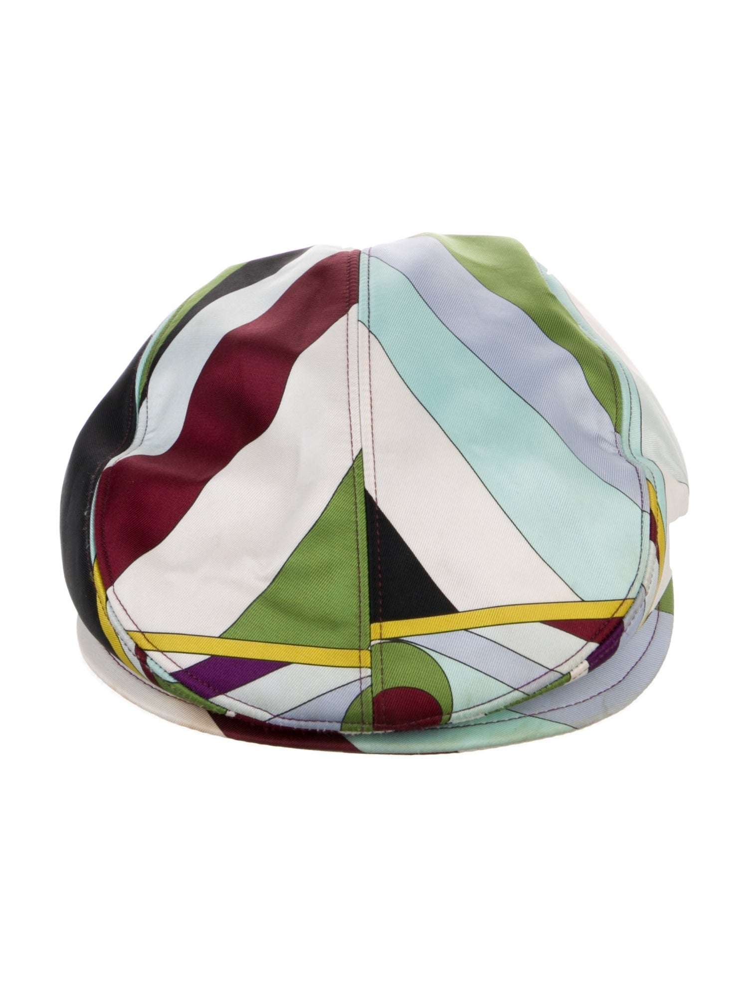 Emilio Pucci Pattern Print Newsboy Hat
