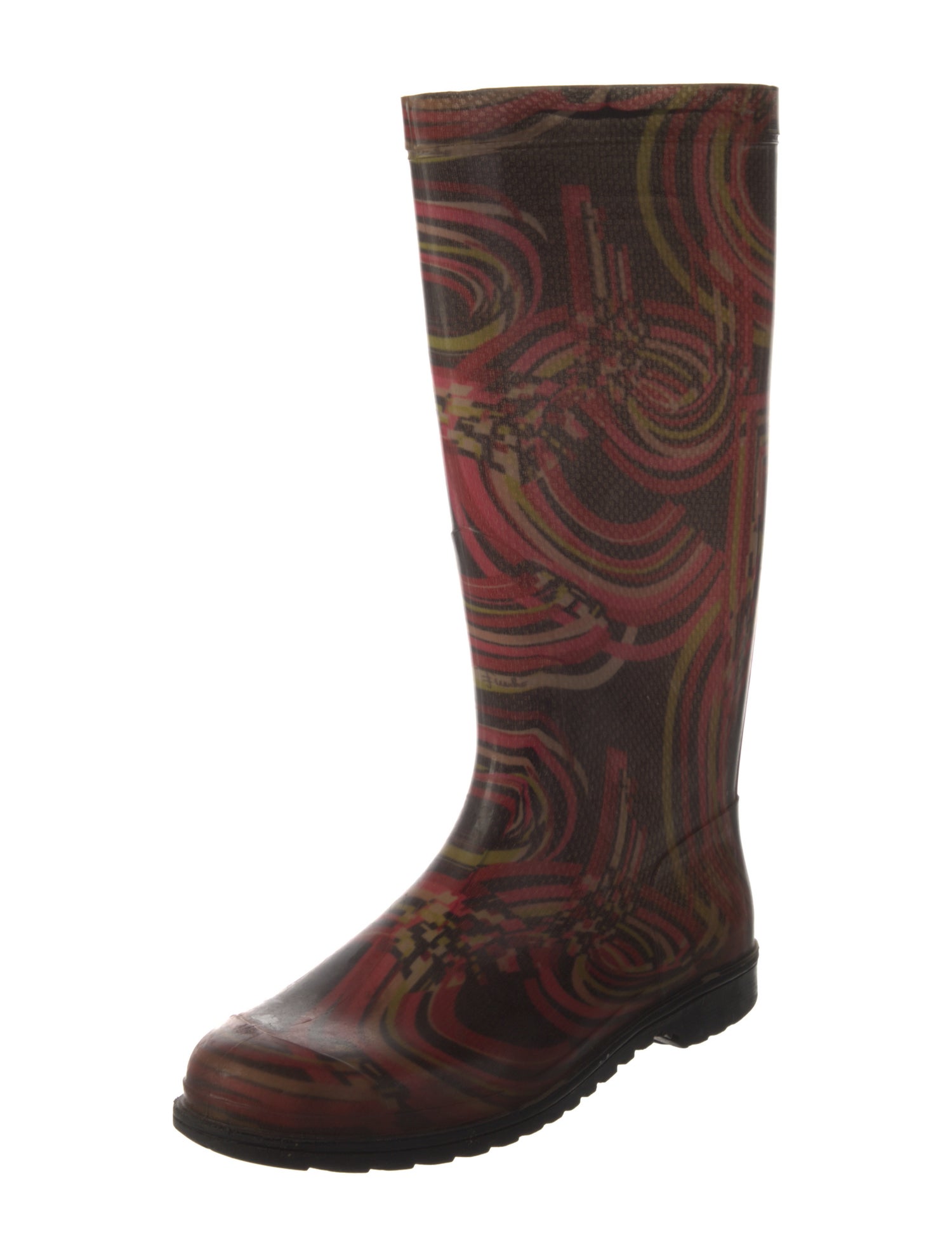 Emilio Pucci Rubber Patterned Rain Boots