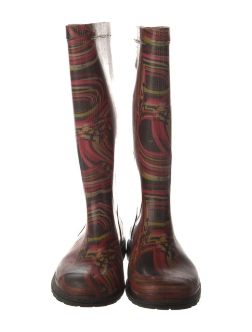Emilio Pucci Rubber Patterned Rain Boots