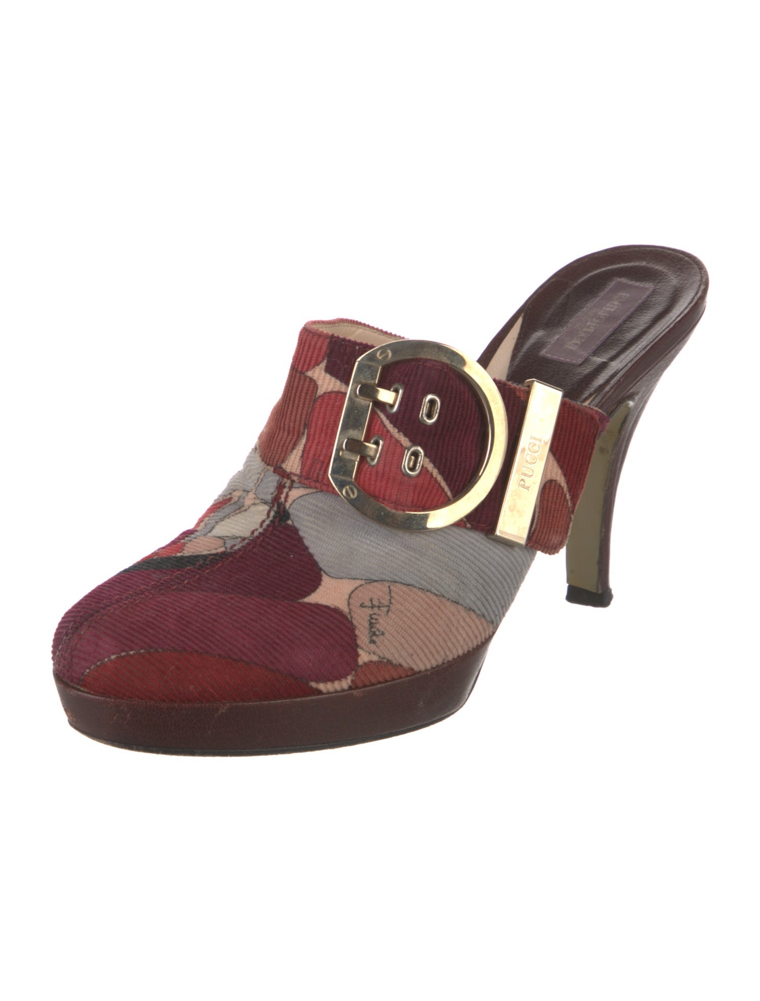 Emilio Pucci Printed Mules