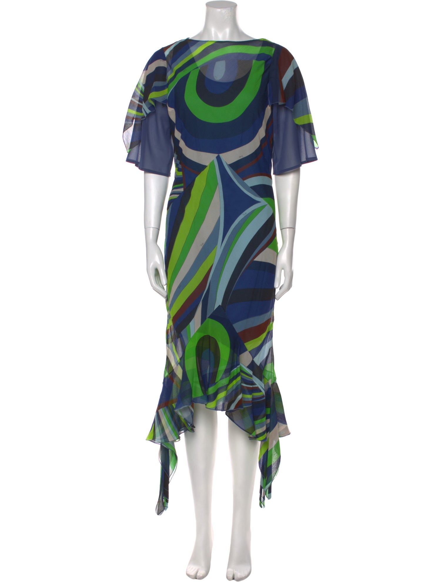 Emilio Pucci Silk Midi Length Dress