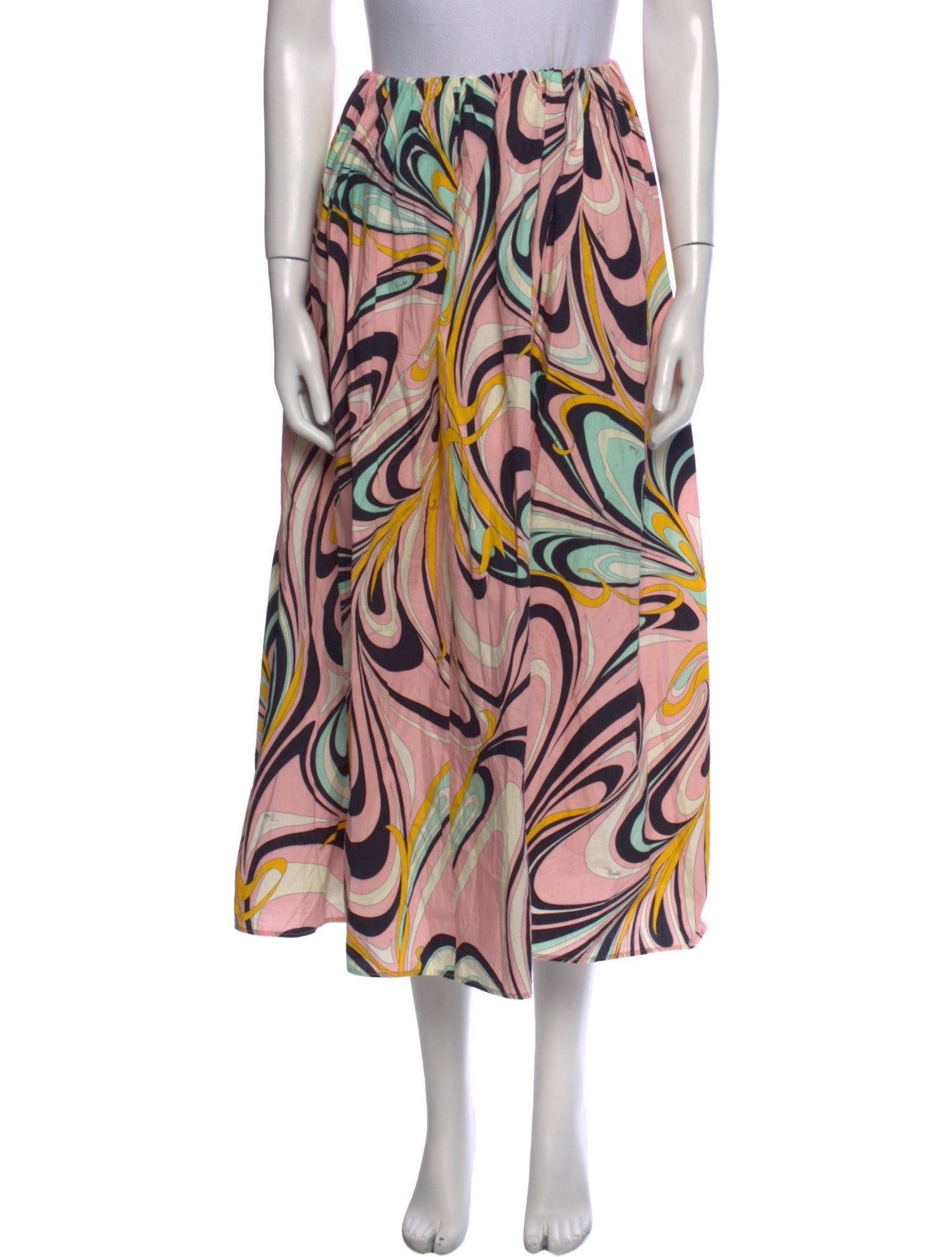 Emilio Pucci Printed Midi Length Skirt