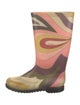 Emilio Pucci Rubber Printed Rain Boots