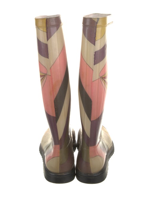 Emilio Pucci Rubber Printed Rain Boots