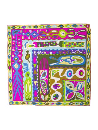 Emilio Pucci Silk Printed Scarf