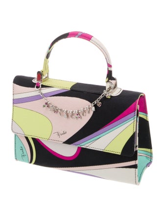 Emilio Pucci Canvas Top Handle Bag