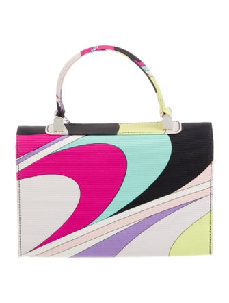 Emilio Pucci Canvas Top Handle Bag