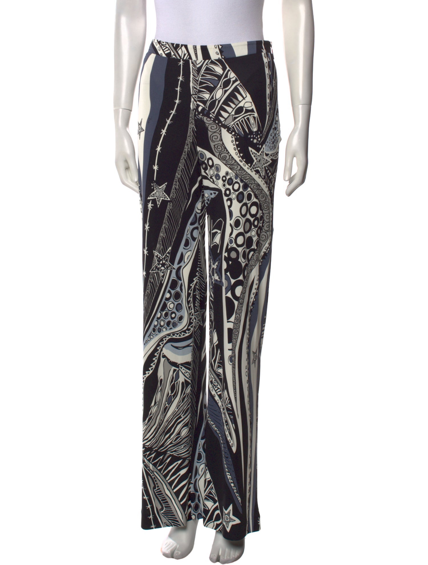 Emilio Pucci Printed Wide Leg Pants