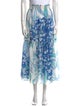 Emilio Pucci Floral Print Midi Length Skirt