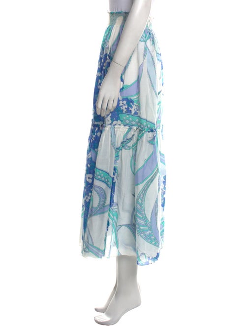 Emilio Pucci Floral Print Midi Length Skirt