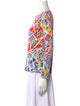 Emilio Pucci Printed Bateau Neckline Blouse