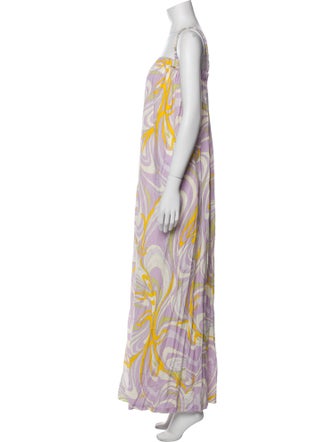 Emilio Pucci Printed Square Neckline Jumpsuit