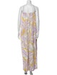 Emilio Pucci Printed Square Neckline Jumpsuit