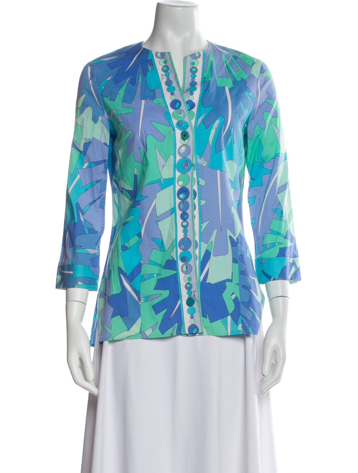 Emilio Pucci Vintage 2000's Button-Up Top