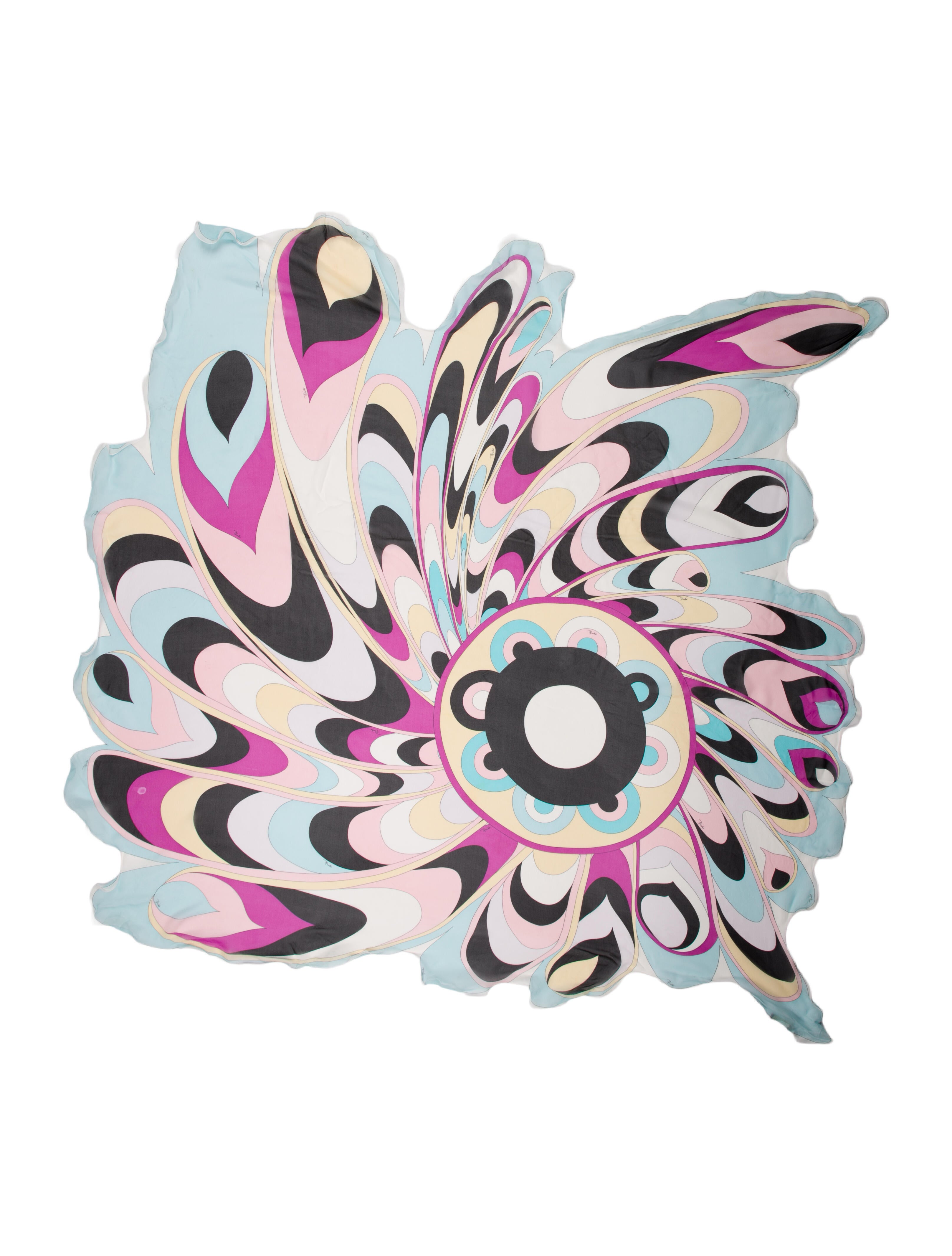 Emilio Pucci Silk Floral Print Scarf