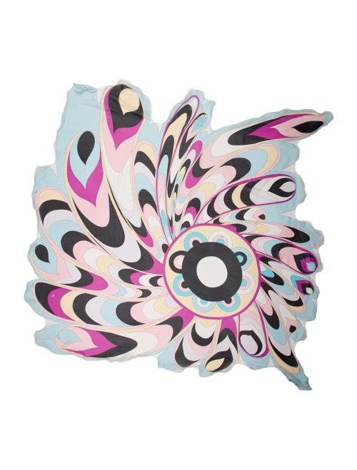 Emilio Pucci Silk Floral Print Scarf
