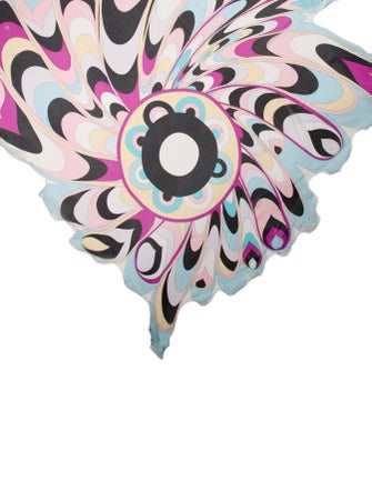 Emilio Pucci Silk Floral Print Scarf