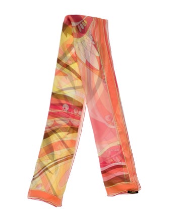 Emilio Pucci Silk Striped Scarf