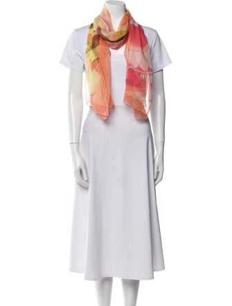 Emilio Pucci Silk Striped Scarf