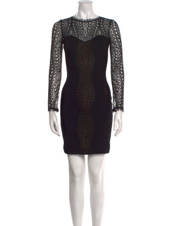 Emilio Pucci Lace Pattern Mini Dress