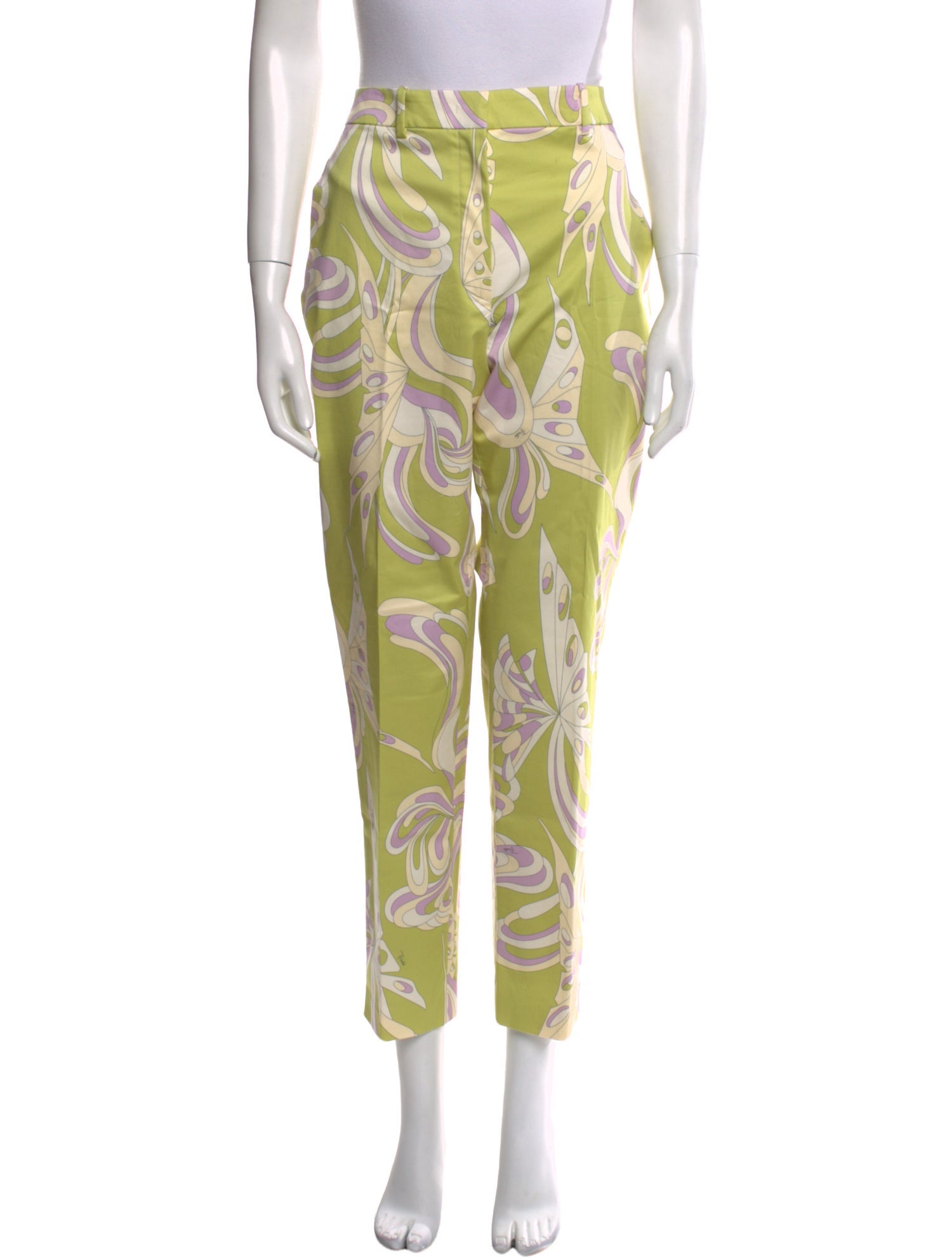 Emilio Pucci Printed Straight Leg Pants w/ Tags