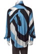 Emilio Pucci Silk Colorblock Pattern Shirt