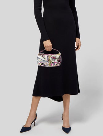 Emilio Pucci Leather Top Handle Bag