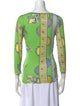 Emilio Pucci Printed V-Neck Top