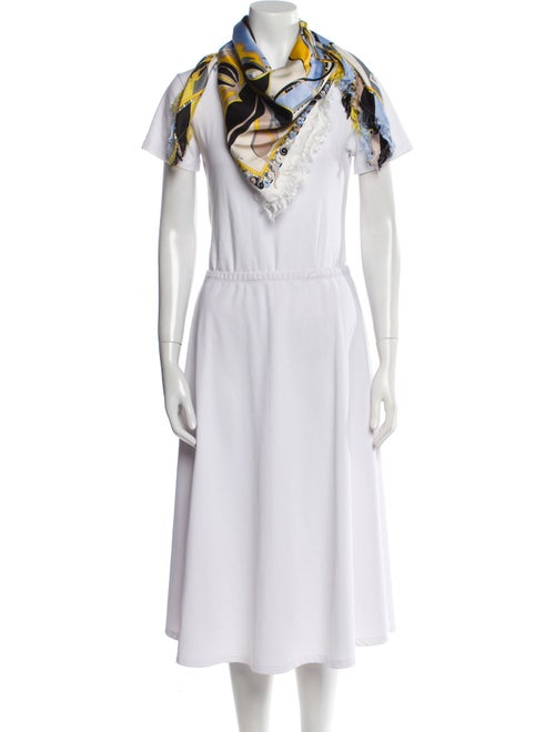 Emilio Pucci Silk Floral Print Scarf