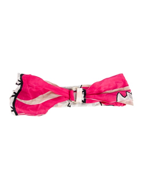 Emilio Pucci Wide Silk Waist Belt
