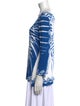 Emilio Pucci Printed Bateau Neckline Top