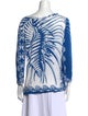 Emilio Pucci Printed Bateau Neckline Top