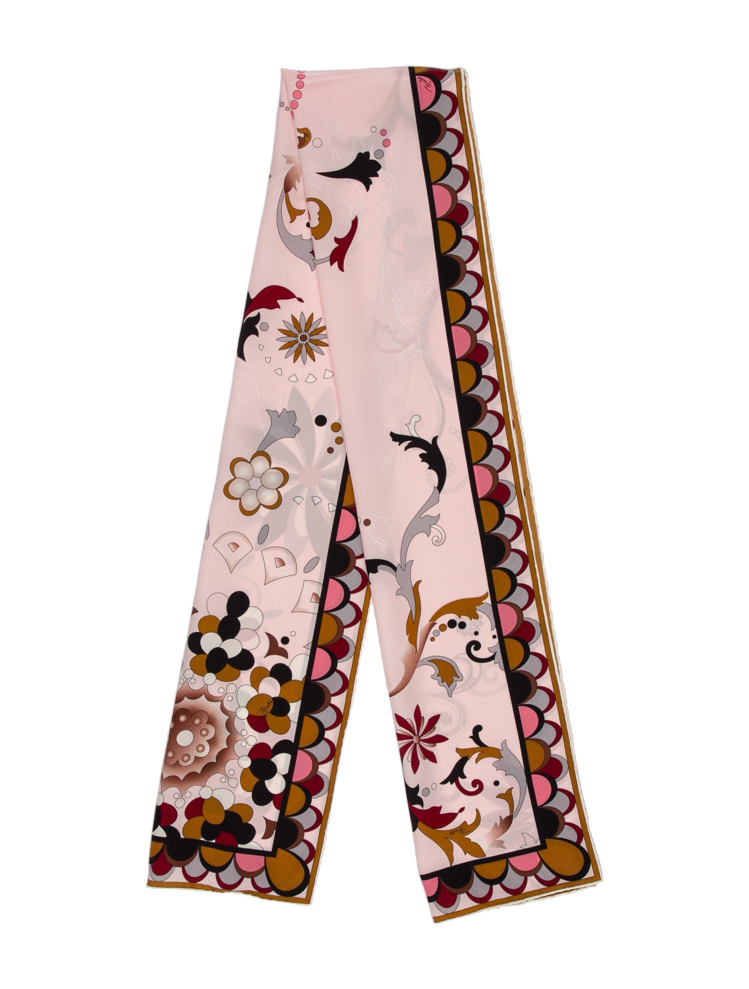 Emilio Pucci Silk Floral Print Scarf w/ Tags